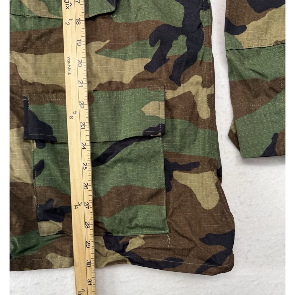 NWT US Military Woodland BDU Combat Shirt Large-Regular Ripstop Jacket - Picture 6 of 6